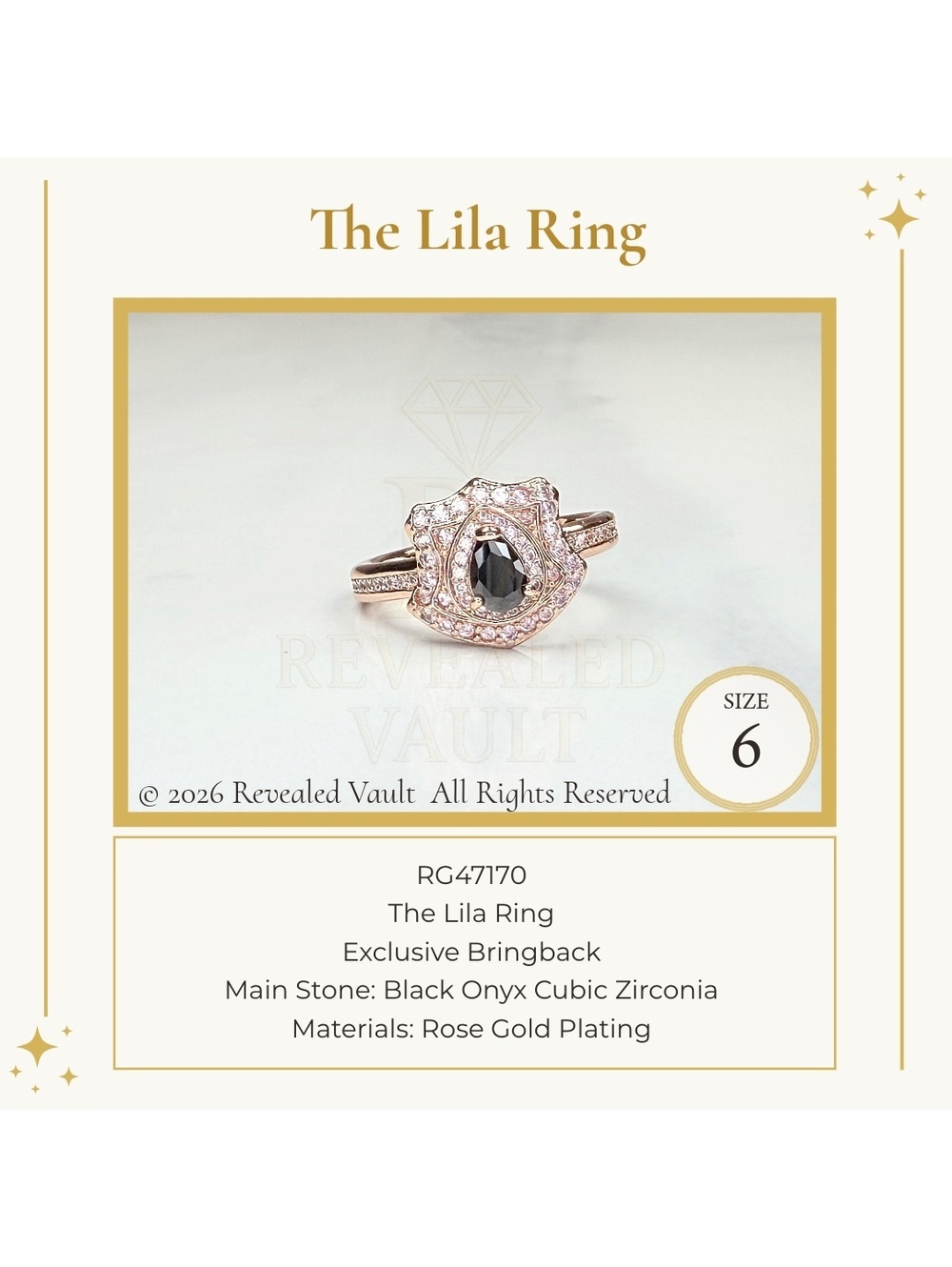 The Lila Ring - Size 6 - OG